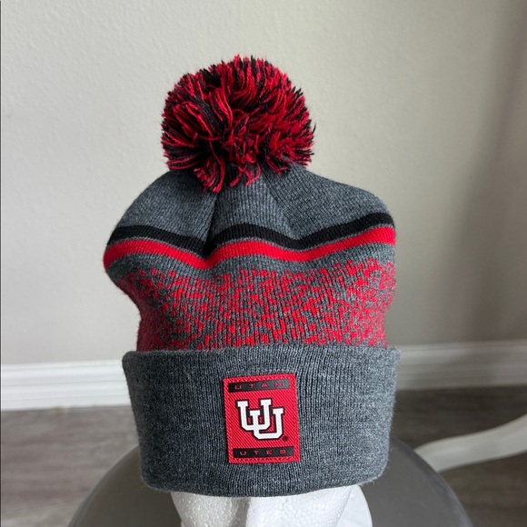 Top of the World Other - University of Utah , Utes  gray, black& red beanie